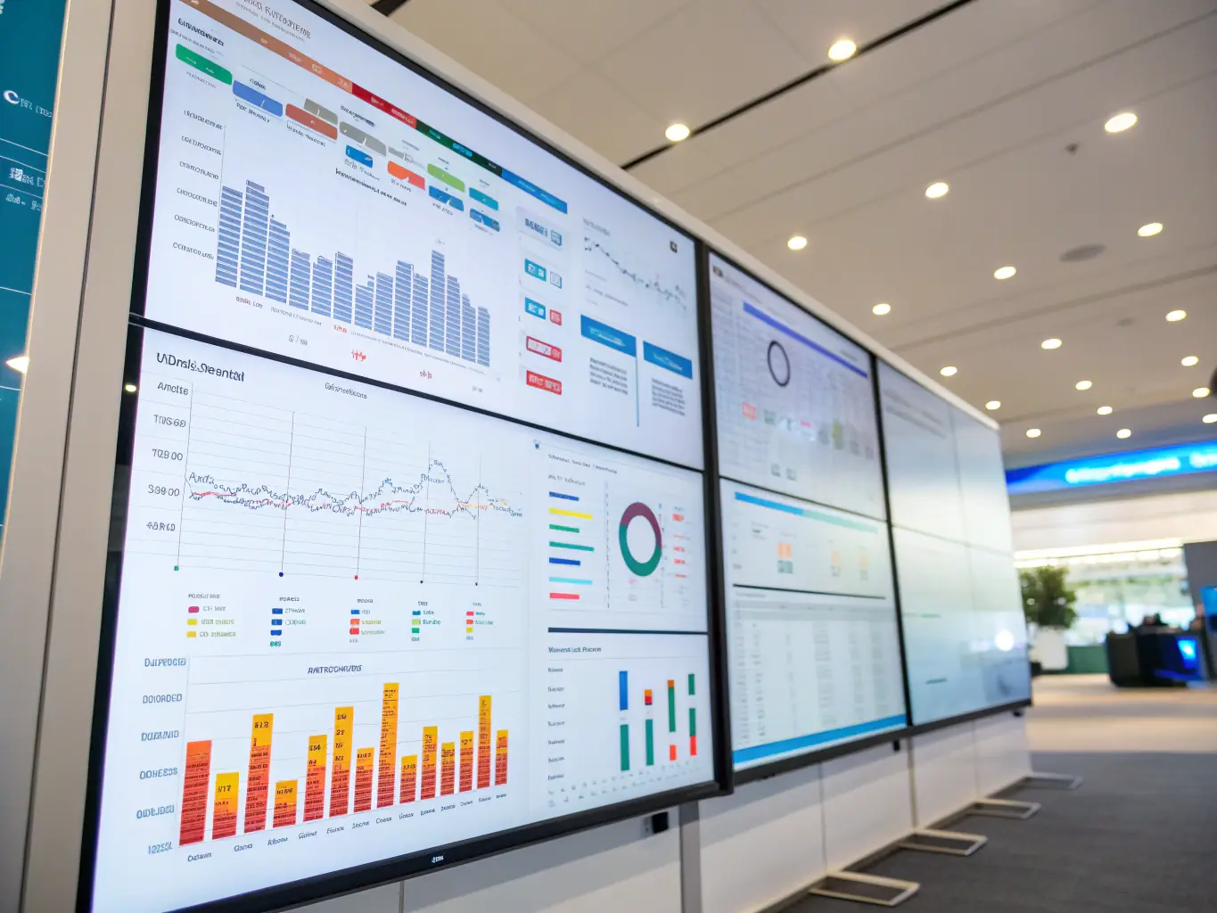 An image depicting a data dashboard with charts and graphs illustrating the performance of a marketing campaign, emphasizing data-driven decision-making and optimization.